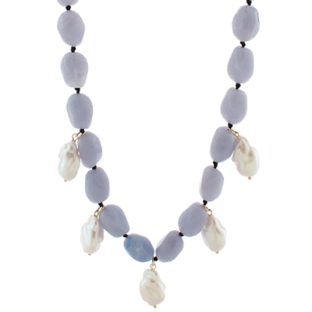 Pearl Accent Chunky Bead Necklace 95$